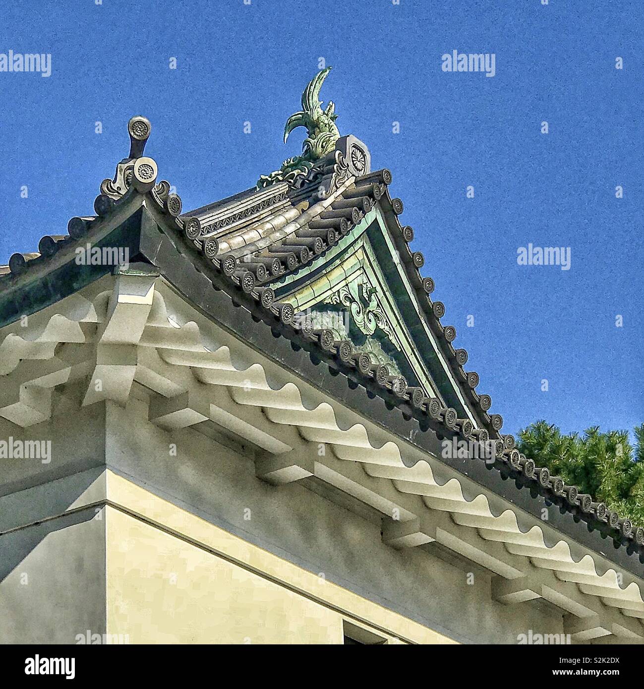 Imperial Palace Tokyo. October 2018. - Smartphone Captured Stock Image