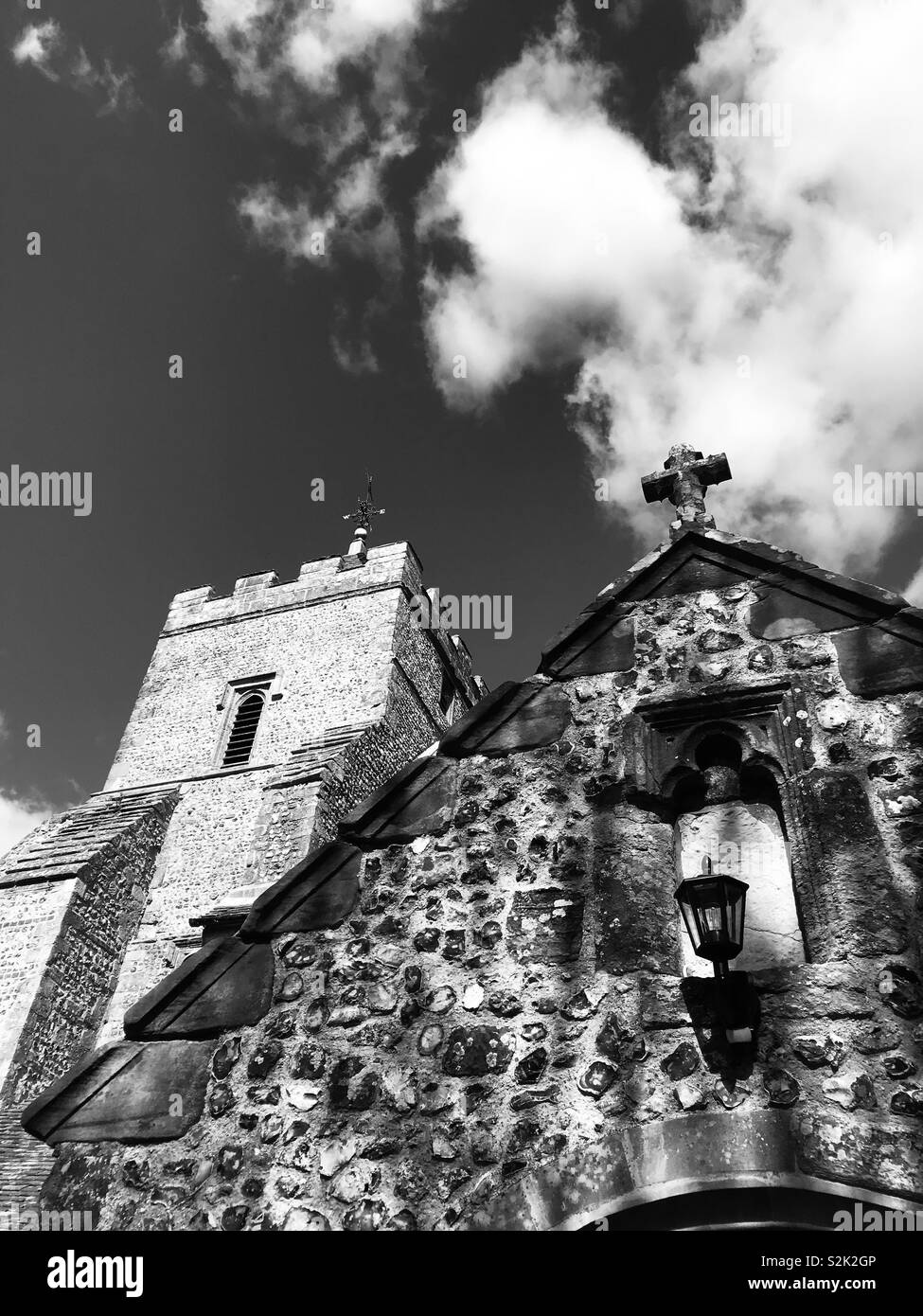Firle Church, East Sussex Stock Photo
