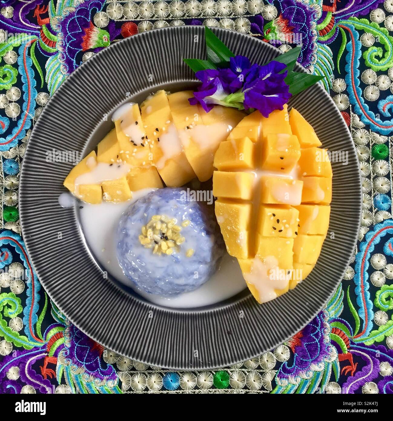 Mango sticky rice, Chiang mai, Thailand Stock Photo Alamy
