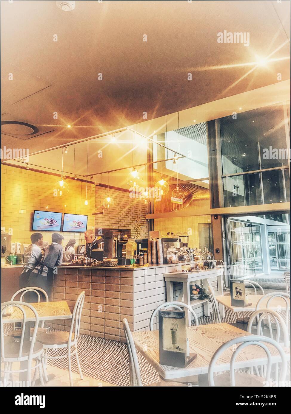 Netcafe restaurant, Netcare Christiaan Barnard Hospital, Cape Town, South Africa. - Smartphone Captured Stock Image