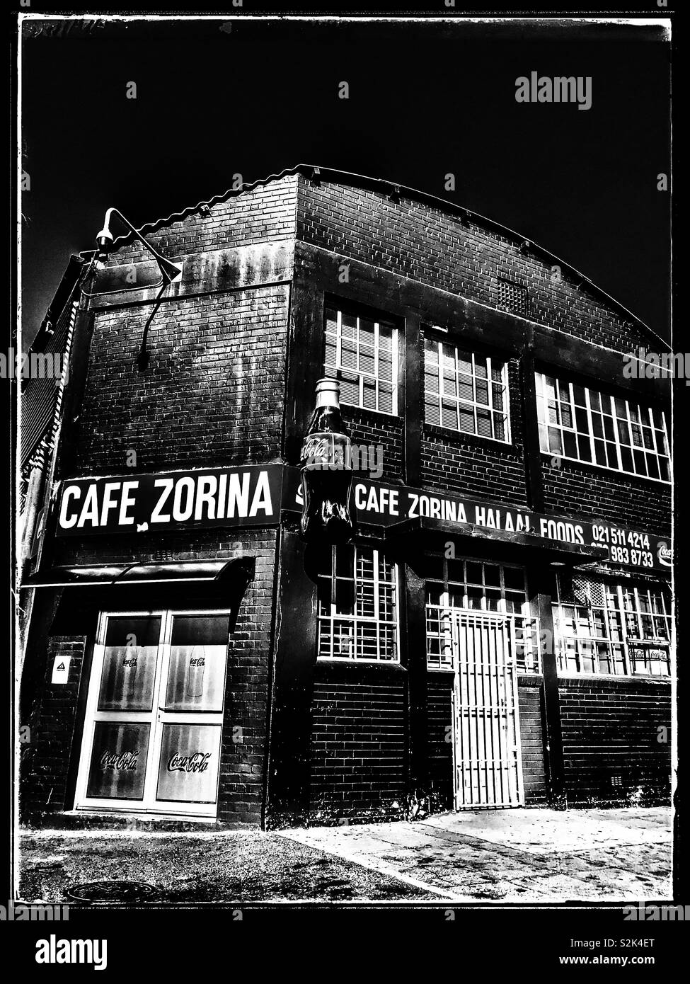 Cafe Zorina halaal foods, Paarden Island, Cape Town. - Smartphone Captured Stock Image