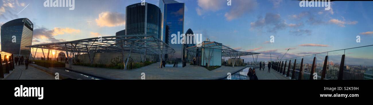 Sky garden sunset view hi-res stock photography and images - Alamy