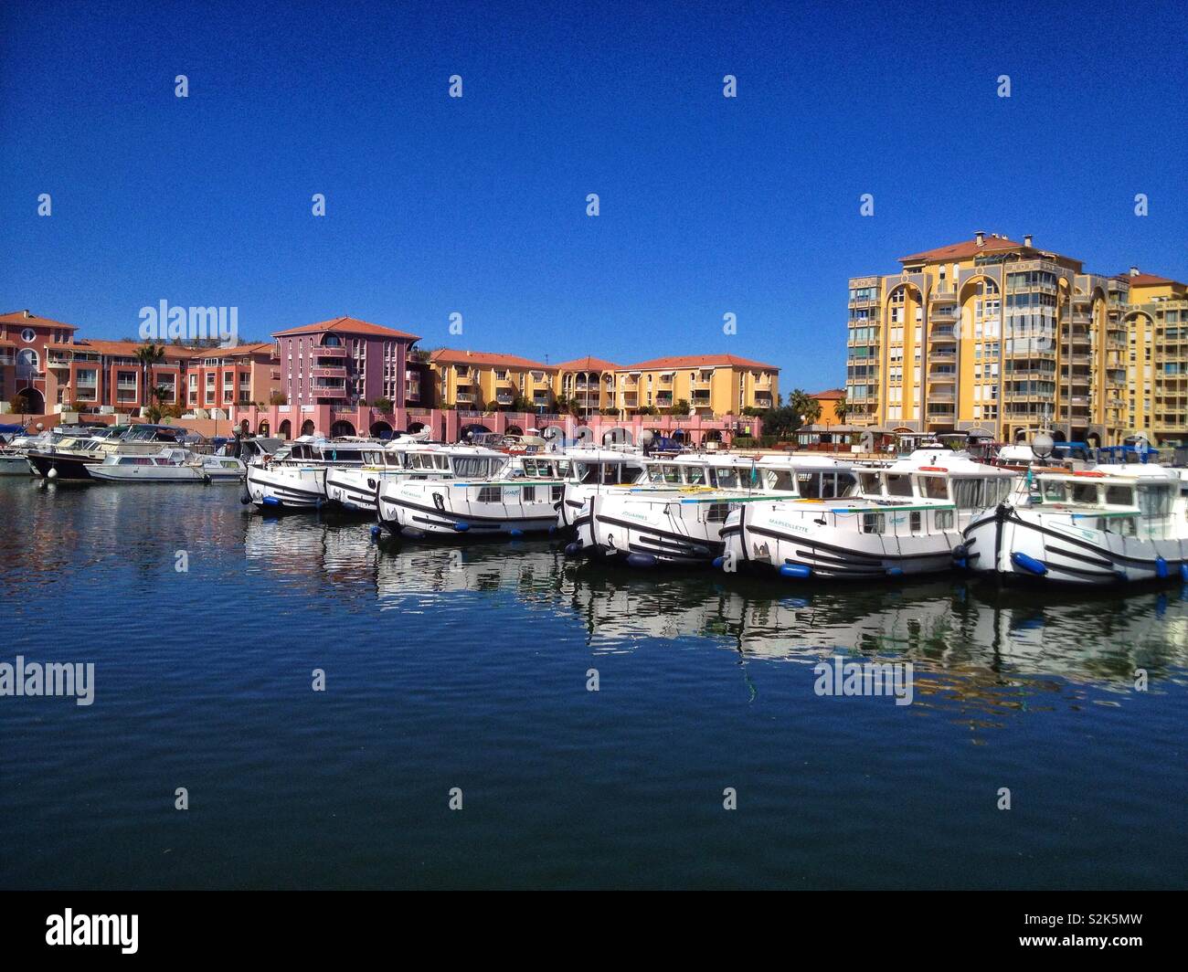 Port Ariane, Lattes, Occitanie France - Smartphone Captured Stock Image