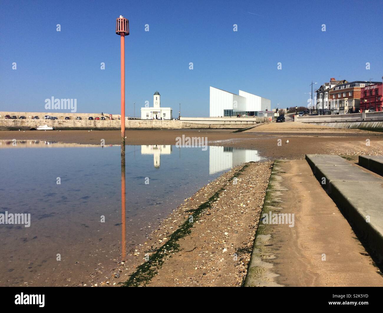 Reflections in Margate - Smartphone Captured Stock Image