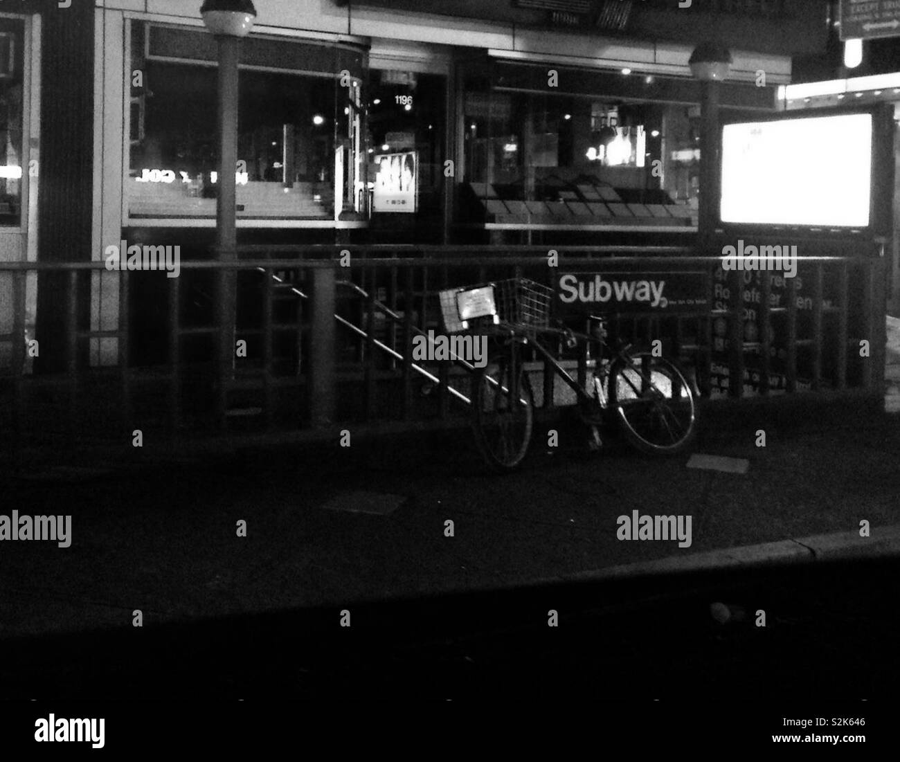 NYC Subway 4am Stock Photo Alamy