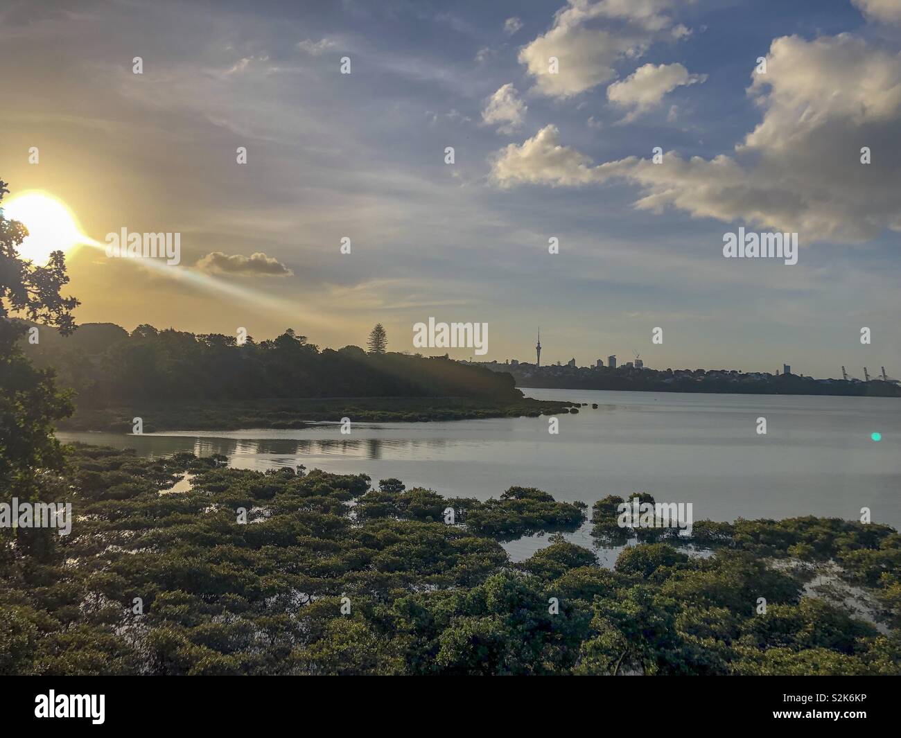 Lake, Auckland Stock Photo