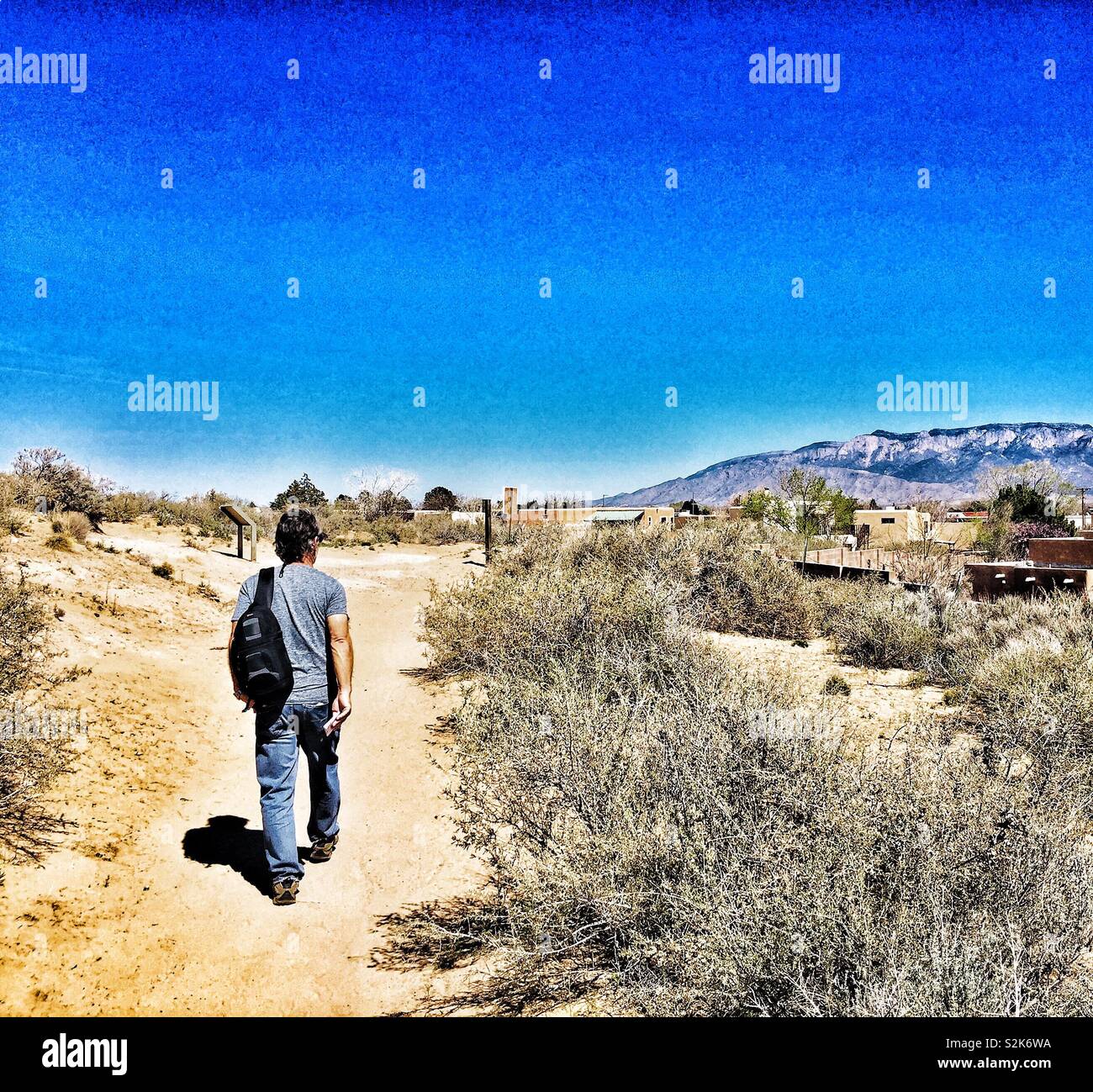 Hiking through New Mexico Stock Photo Alamy