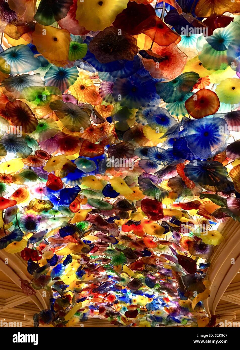 Bellagio Glass Ceiling Las Vegas Stock Photo 311439639 Alamy