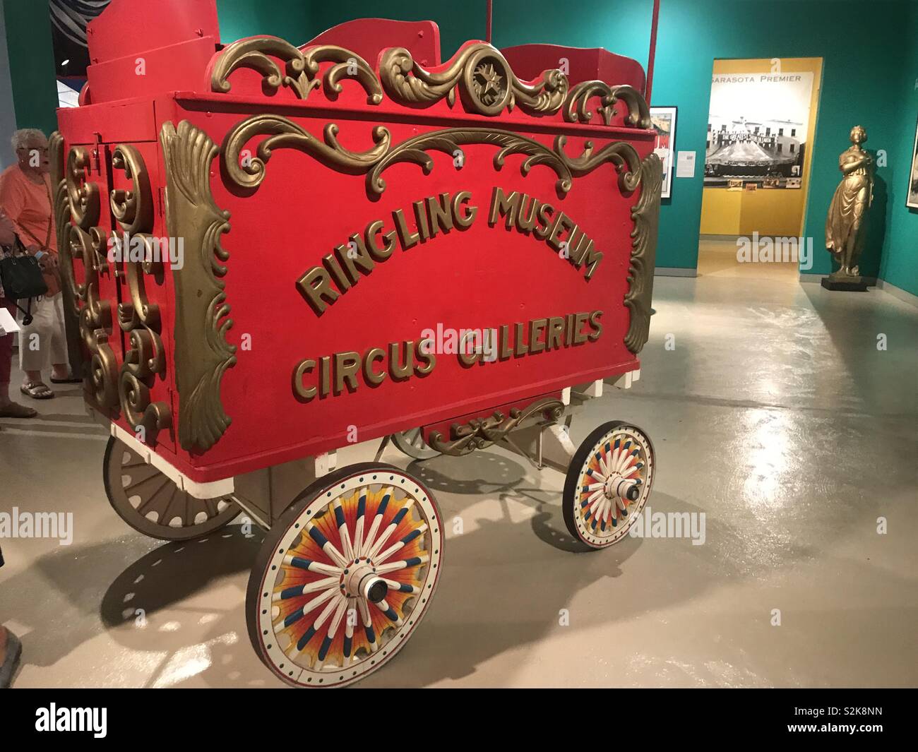 Circus wagon at the Ringling Museum, Sarasota, FL Stock Photo