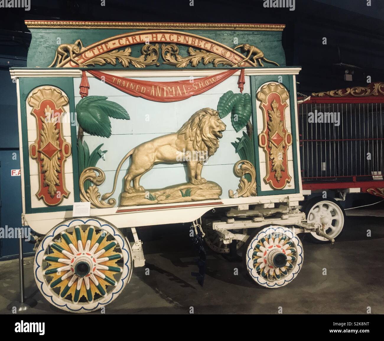 Vintage Circus wagon , Ringling Museum, Sarasota Stock Photo