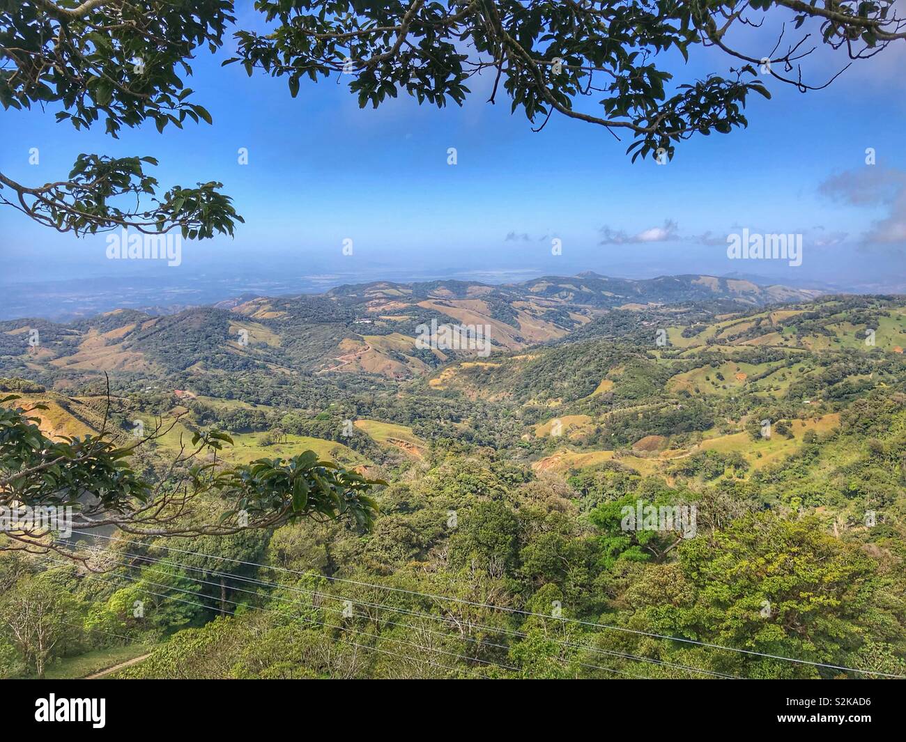 Costa Rica’s lush countryside. - Smartphone Captured Stock Image