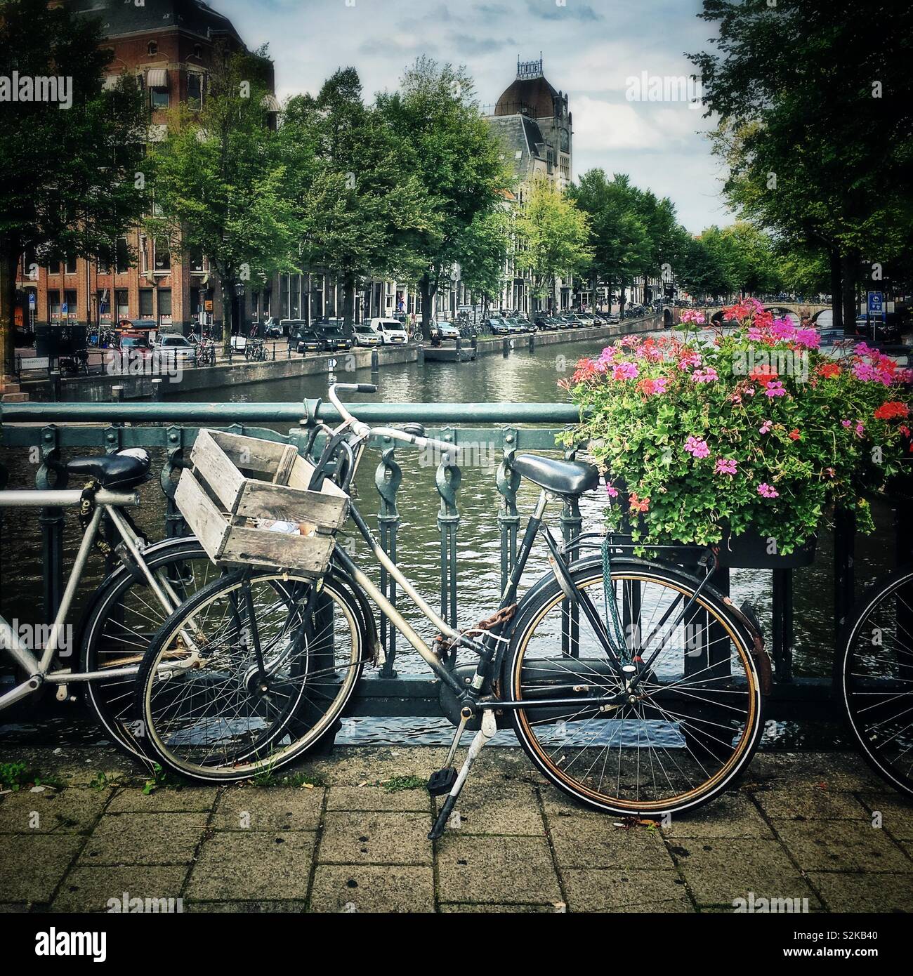 Bicyles in Amsterdam Stock Photo