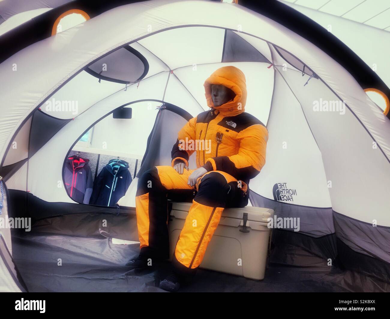 The north face flag ship store on fifth Ave., NYC, USA - Smartphone Captured Stock Image