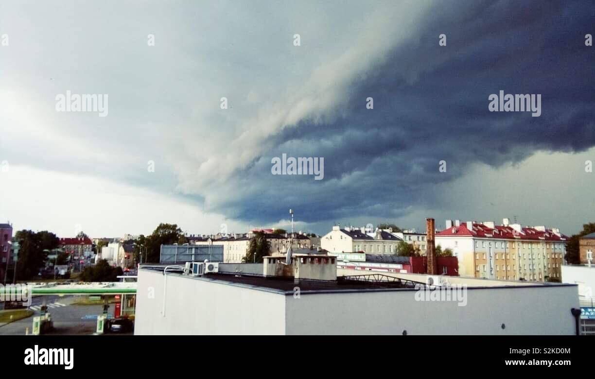 Kalisz storm Stock Photo