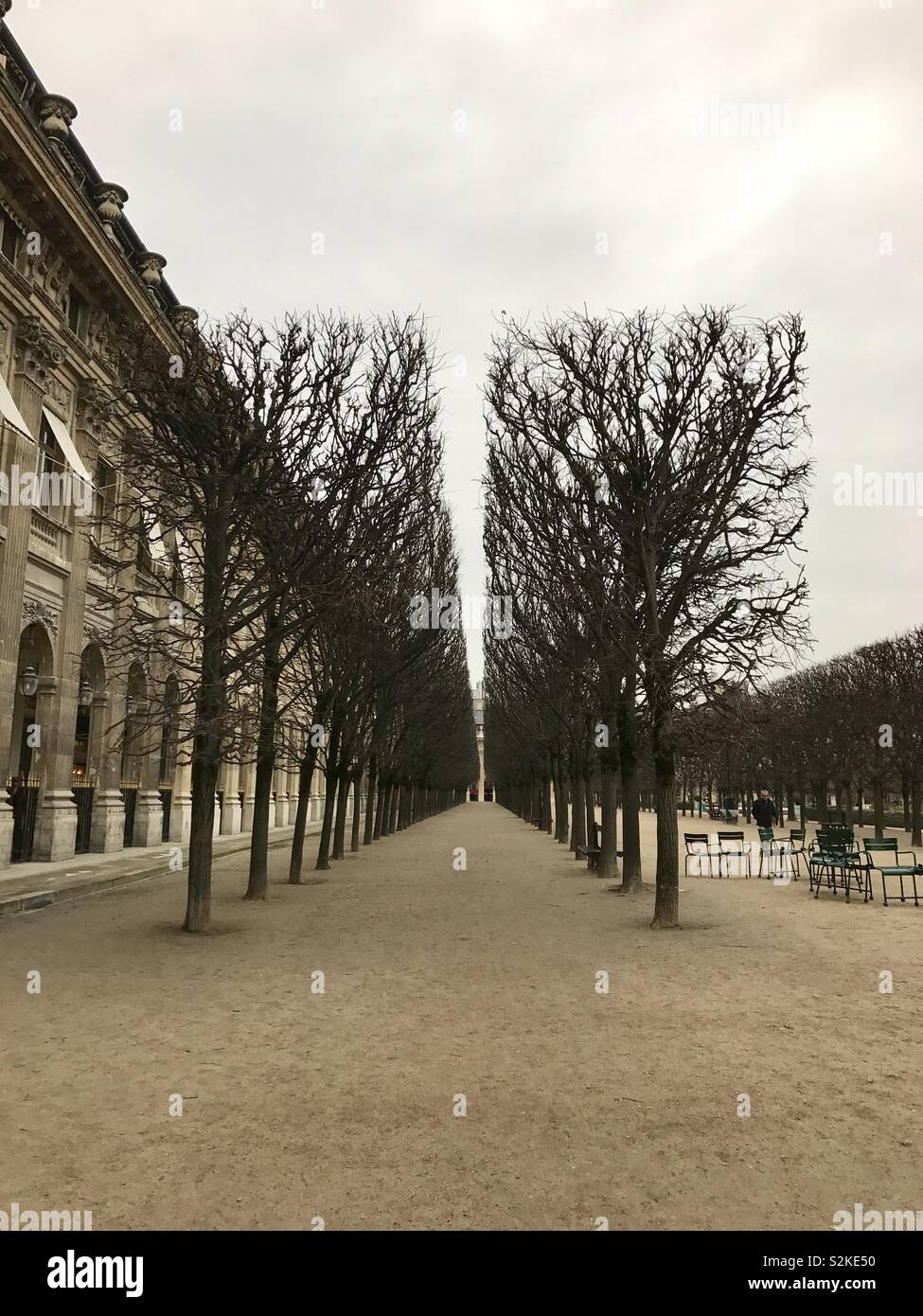 Jardin du Palais Royal - Paris Stock Photo