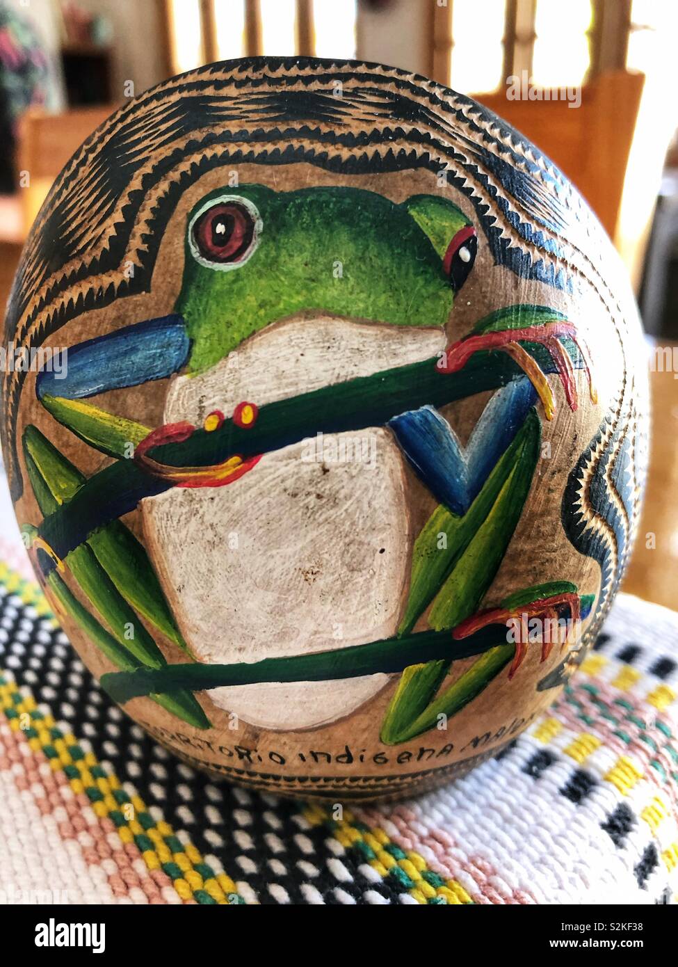 Handcrafted table decoration. - Smartphone Captured Stock Image