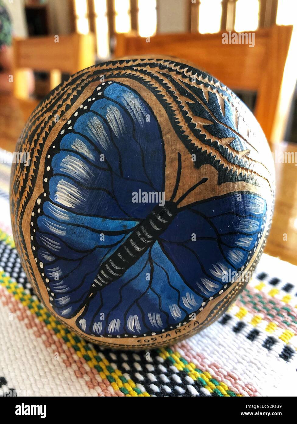 Nature themed indigenous art. - Smartphone Captured Stock Image