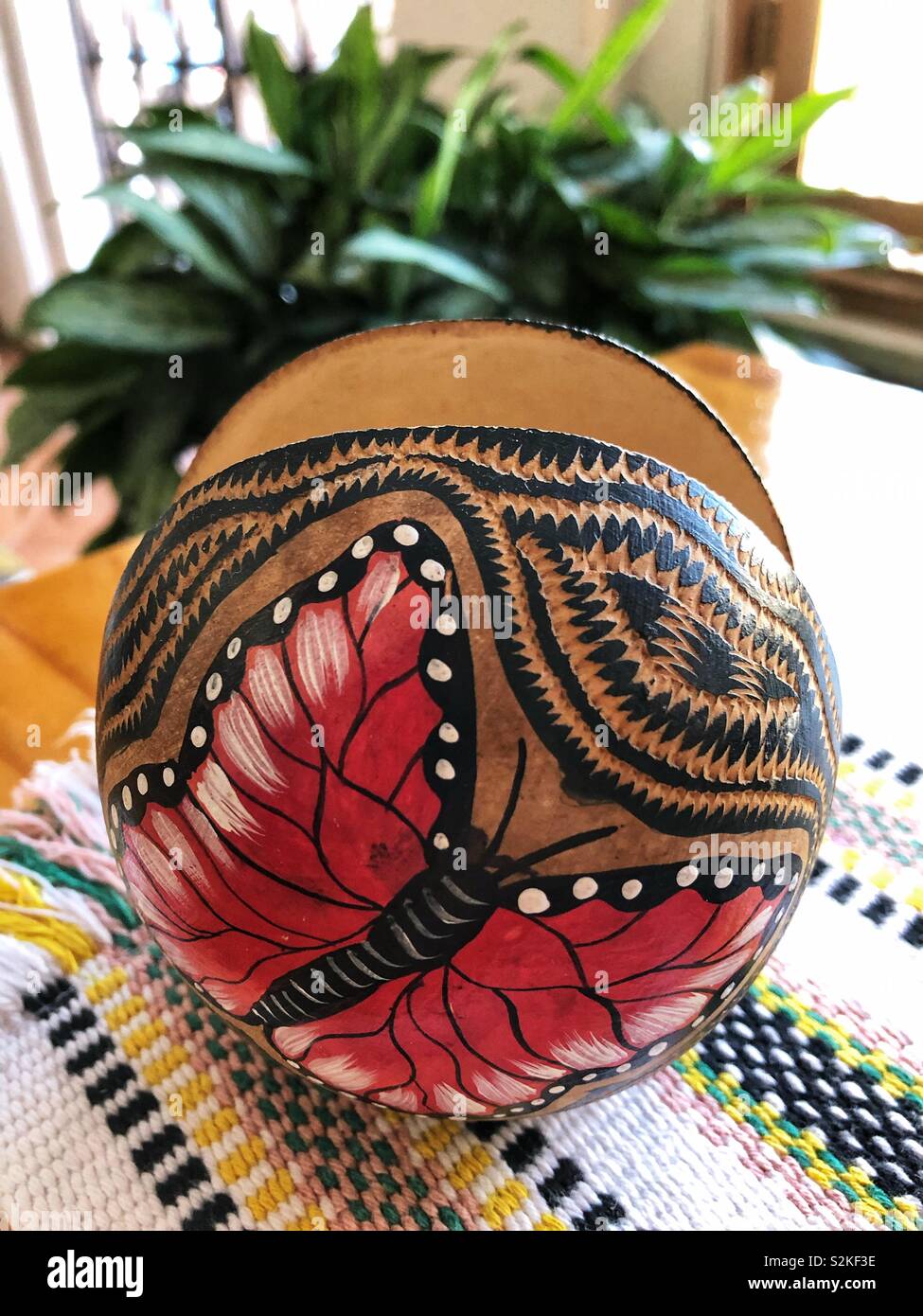 Indigenous art decoration. - Smartphone Captured Stock Image