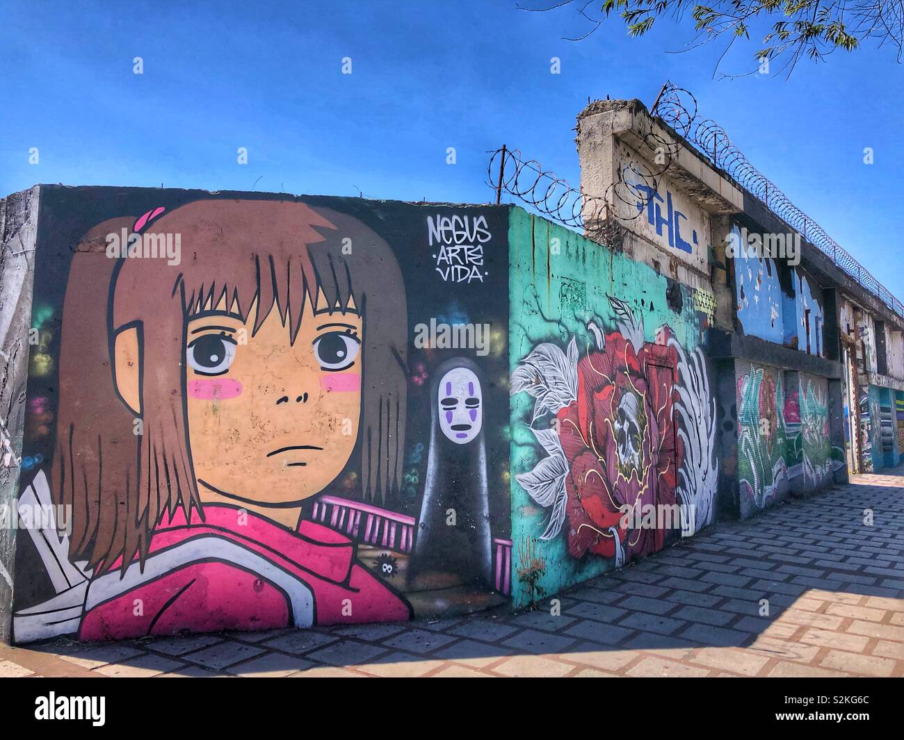 Urban street art in San José, Costa Rica. - Smartphone Captured Stock Image