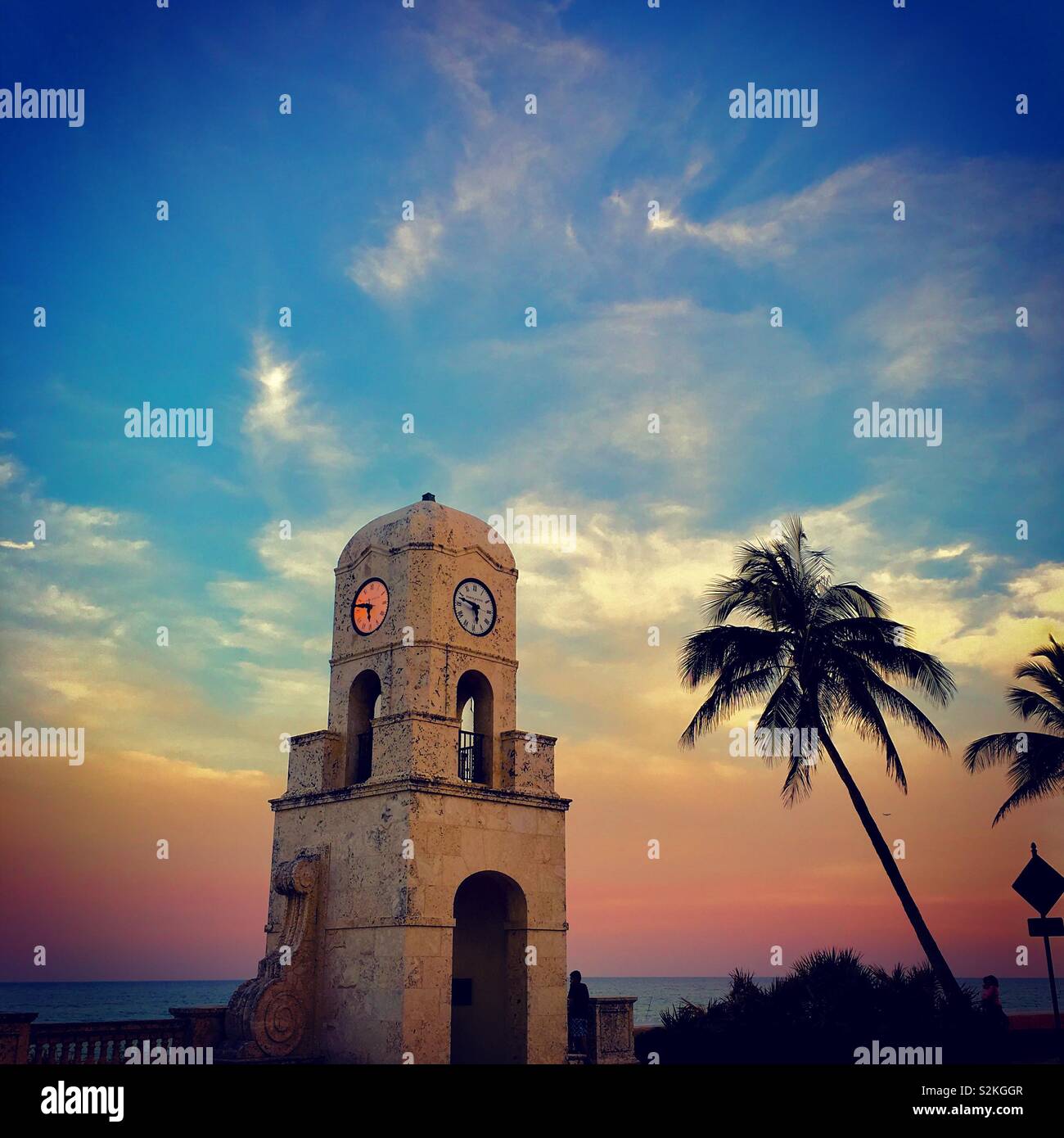627 Palm Beach Clock Tower Images, Stock Photos, 3D objects