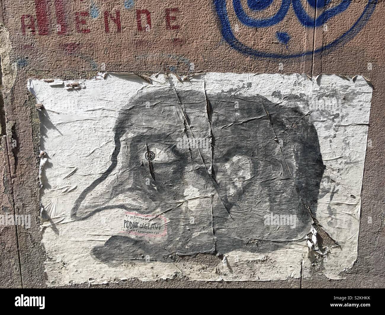 Wall art Stock Photo