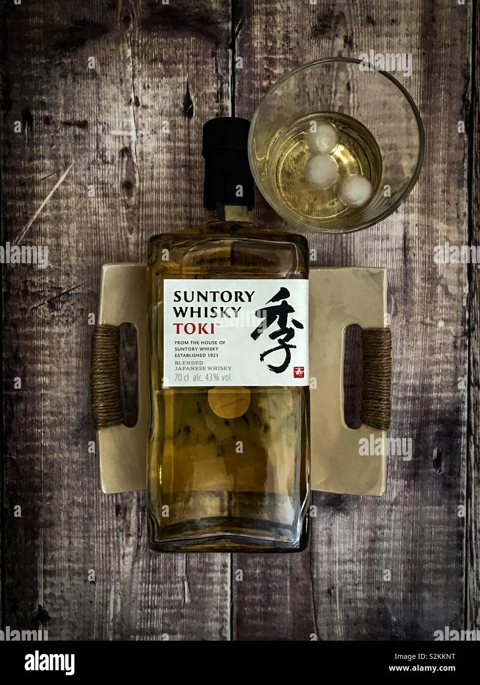 A Japanese whisky called Suntory Whisky Toki. A sweet whisky with fruity notes. Stock Photo