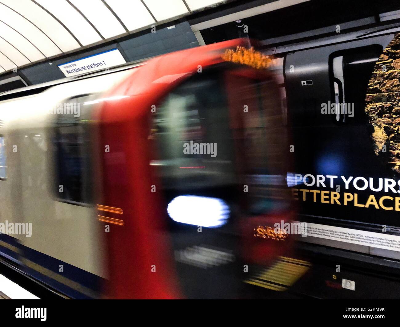 Victoria line tube train hi-res stock photography and images - Alamy
