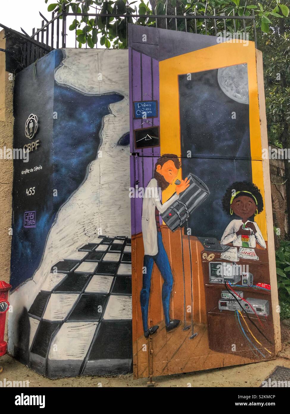 Urban street art in Rio de Janeiro, Brazil. - Smartphone Captured Stock Image