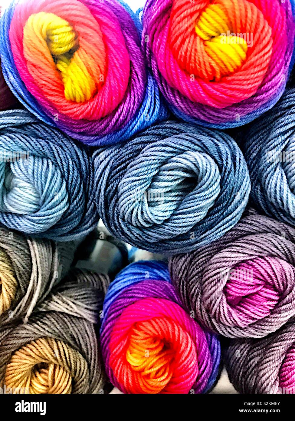 Colorful yarn - Smartphone Captured Stock Image
