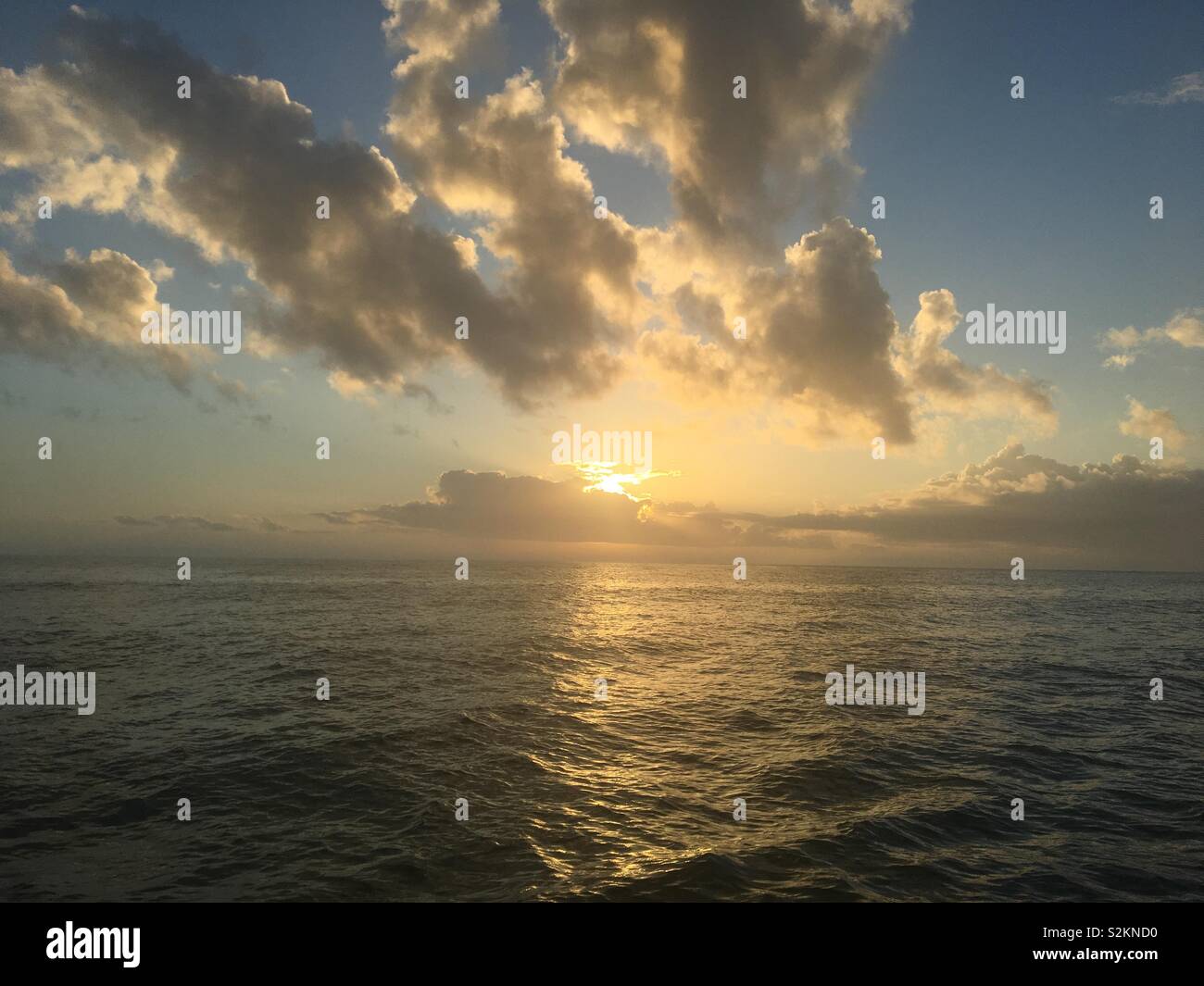 Another Perfect Sunrise View from my “Office” - Smartphone Captured Stock Image