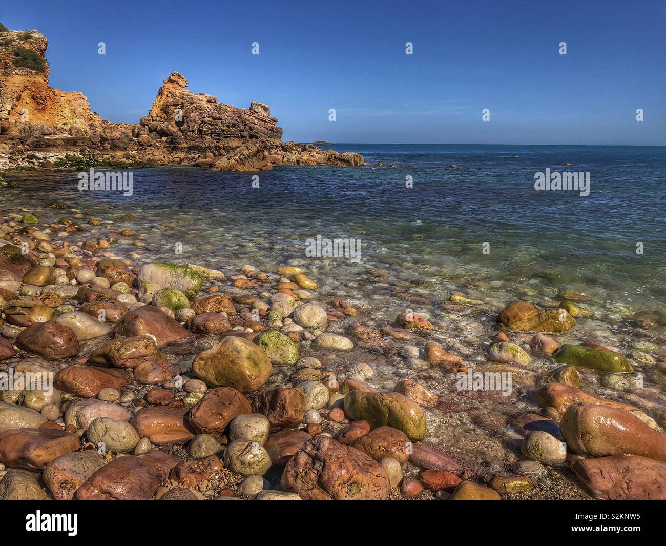 Pebble beach - Smartphone Captured Stock Image