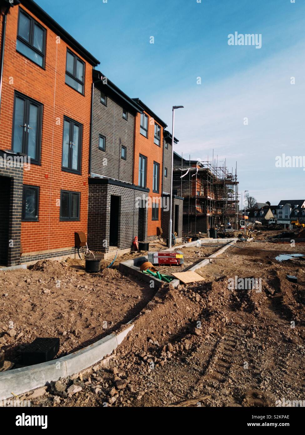 New housing development in Kingswood, Bristol - Smartphone Captured Stock Image