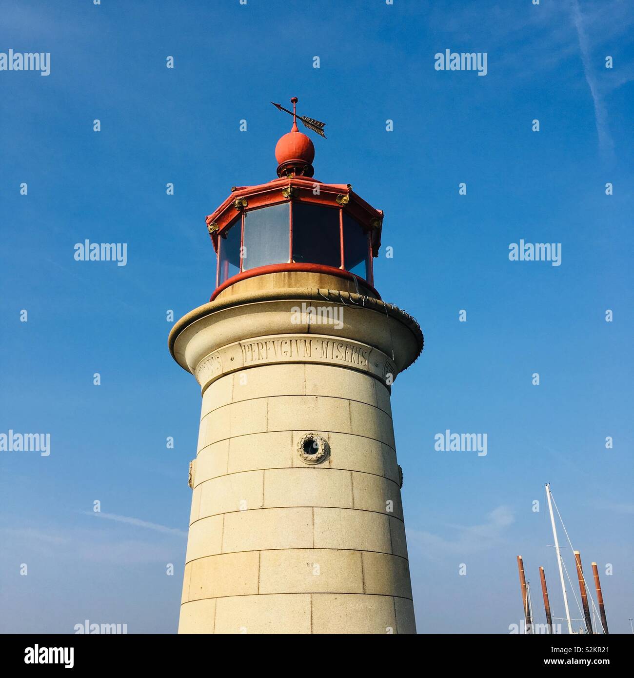 Lighthouse ramsgate harbour UK - Smartphone Captured Stock Image