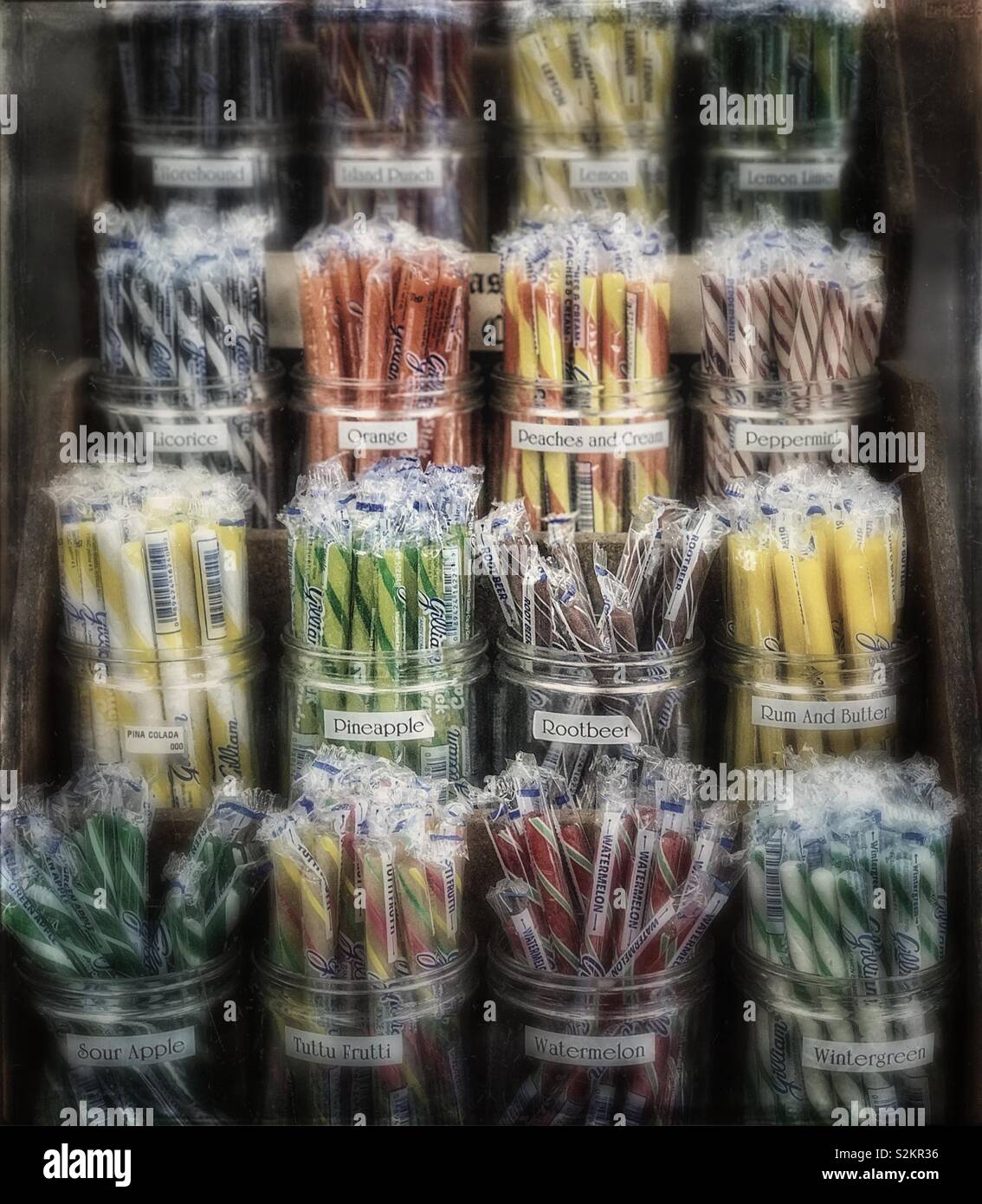 Old fashioned candy sticks - Smartphone Captured Stock Image