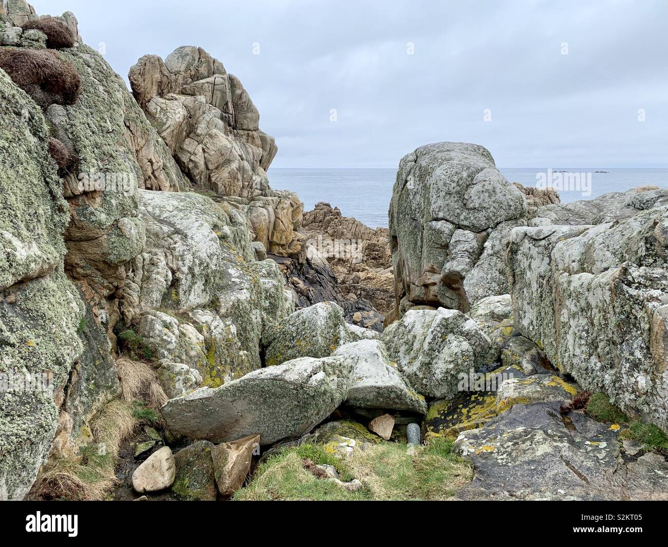 Rock formation in Guernsey, Channel Islands Stock Photo Alamy