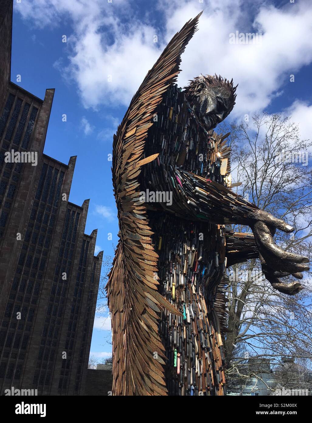 Knife Angel at Coventry Stock Photo