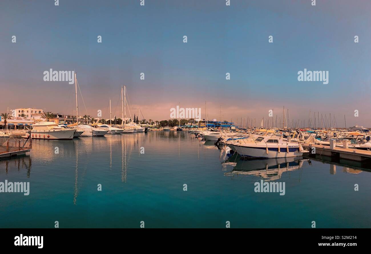 Port Yasmine Hammamet Stock Photo - Alamy