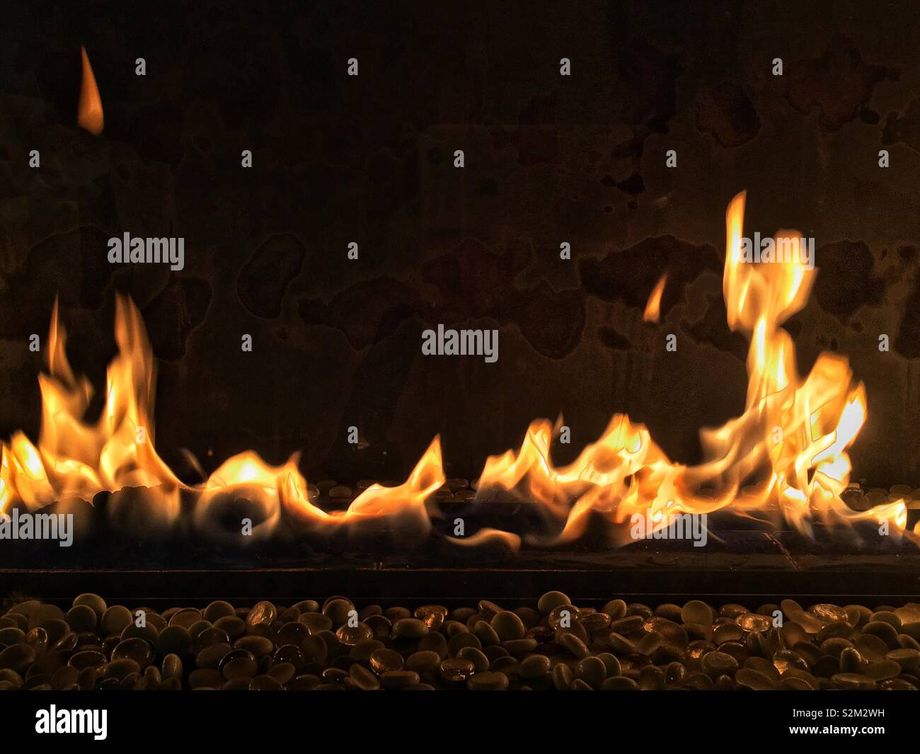 Gas Fireplace Modern Stock Photos Gas Fireplace Modern Stock