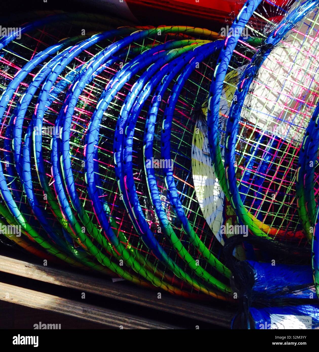 Tennis racquets - Smartphone Captured Stock Image