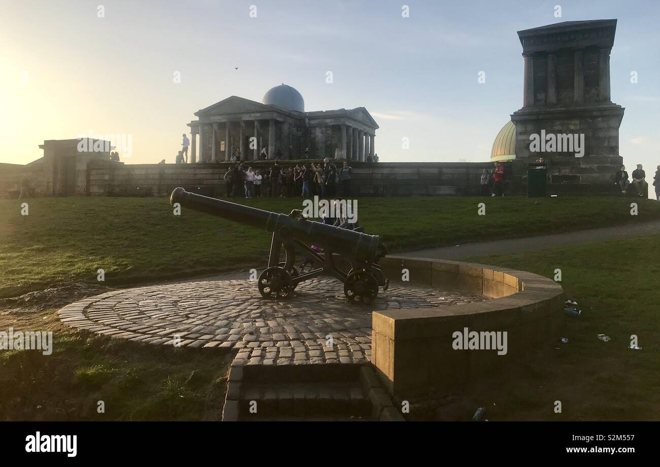 Calton Hill. Edinburgh - Smartphone Captured Stock Image