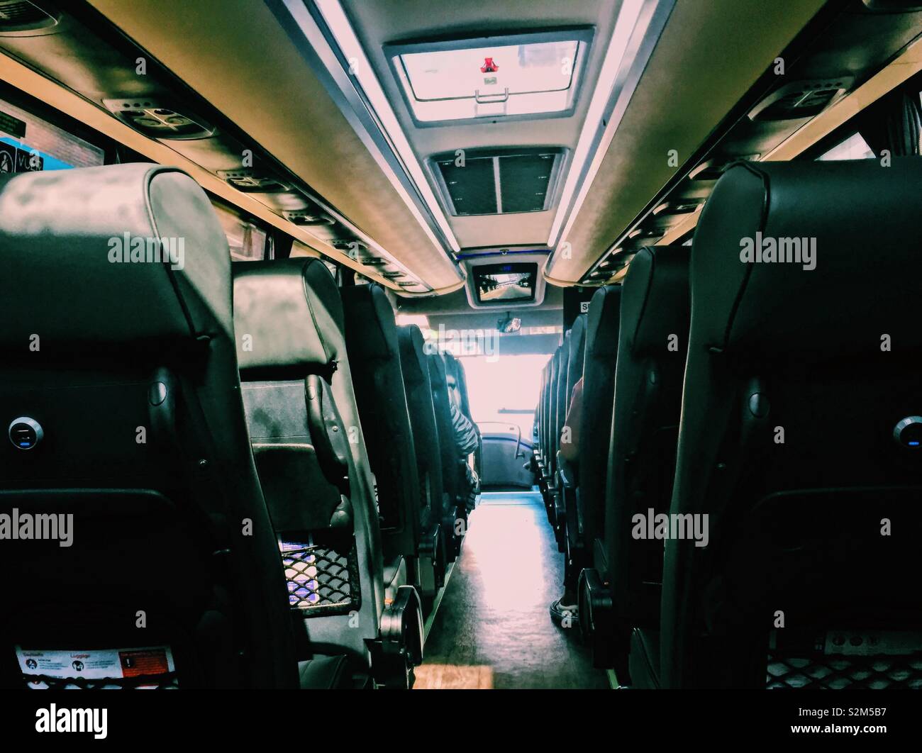 National express coach interior - Smartphone Captured Stock Image