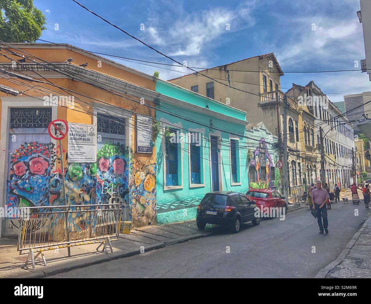 A street scene in downtown Rio de Janeiro, Brazil. - Smartphone Captured Stock Image