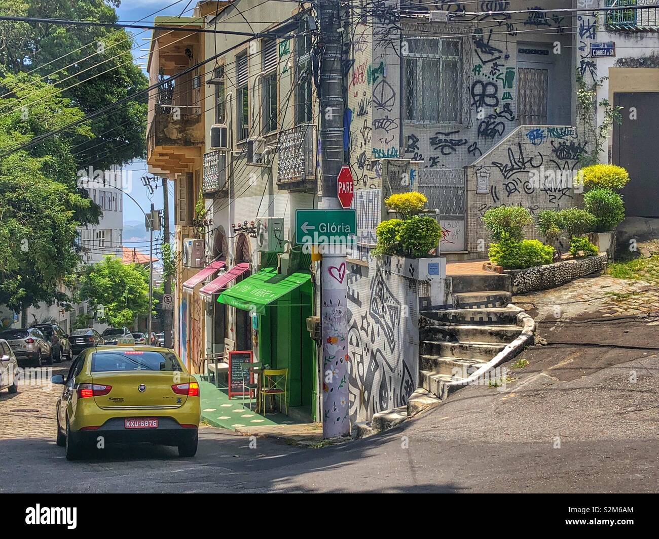 Santa Teresa neighbourhood in Rio de Janeiro, Brazil. Stock Photo