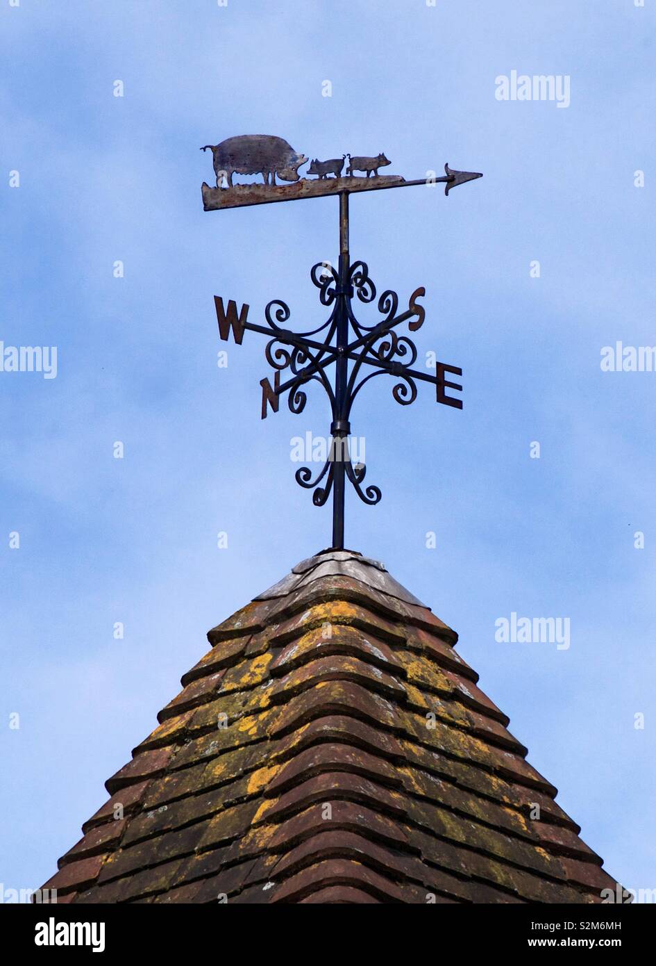 The Priory Farm Weatherpig, Surrey, England. - Smartphone Captured Stock Image