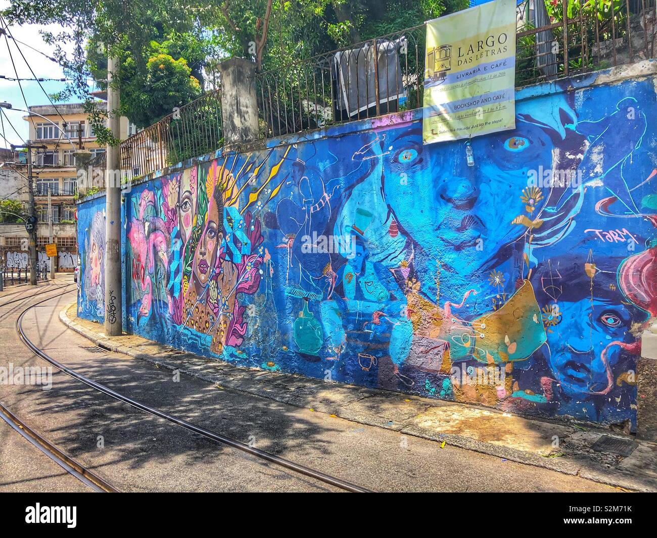 Urban street art in Rio de Janeiro, Brazil. - Smartphone Captured Stock Image