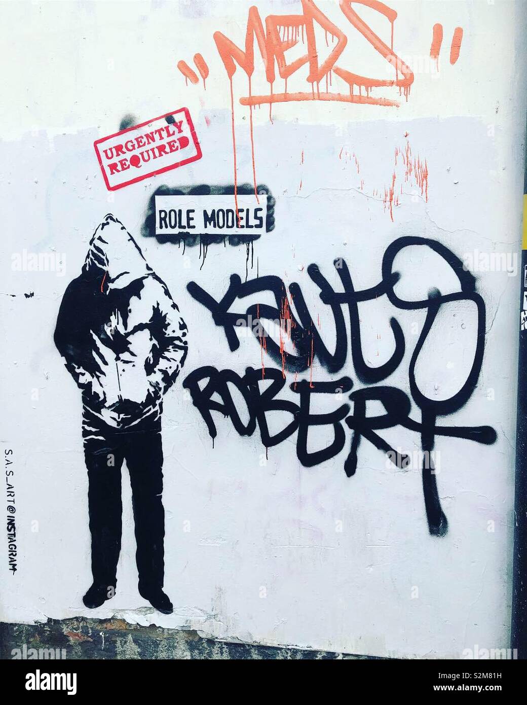 Role models urgently required - Smartphone Captured Stock Image