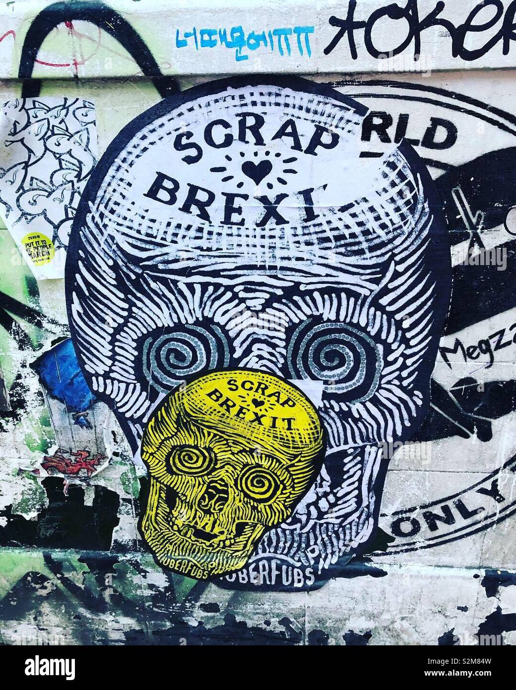 Scrap brexit - Smartphone Captured Stock Image