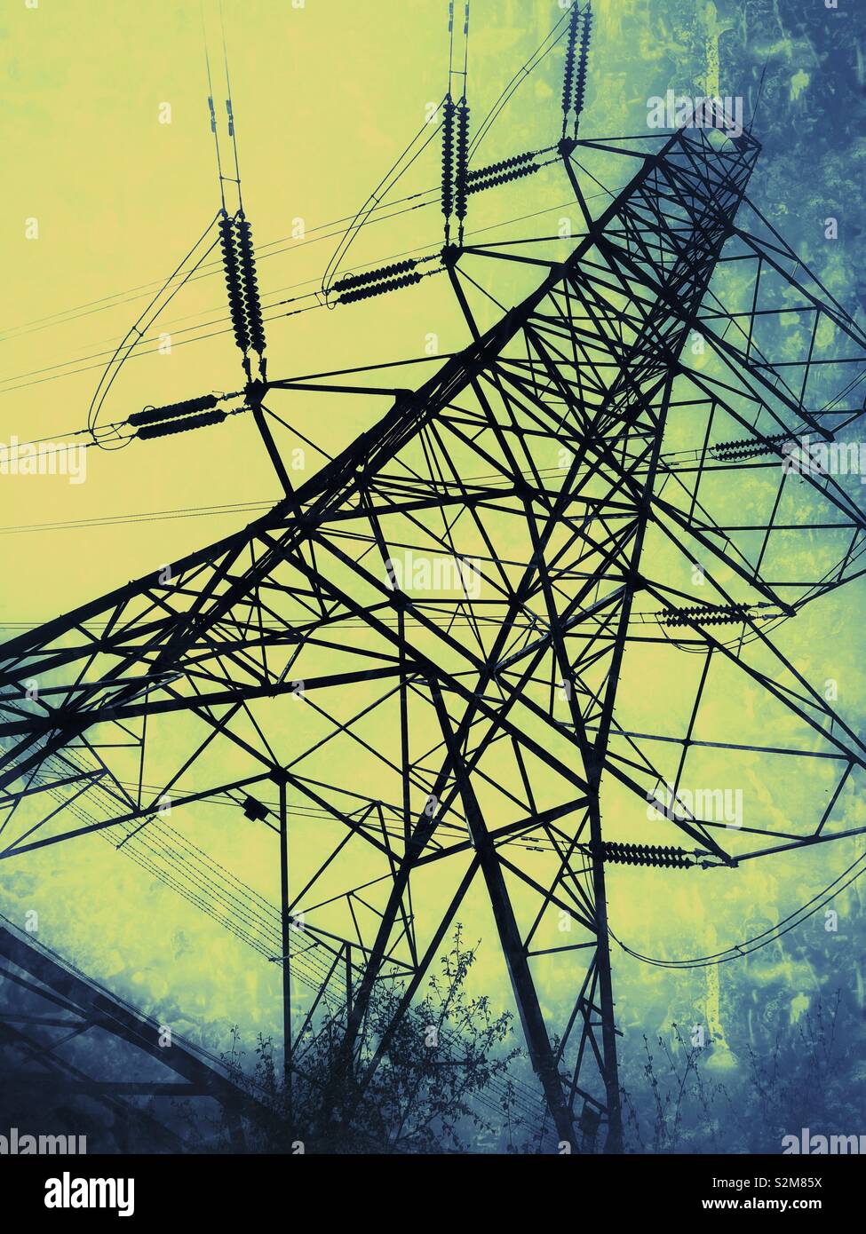 Electricity pylon - Smartphone Captured Stock Image