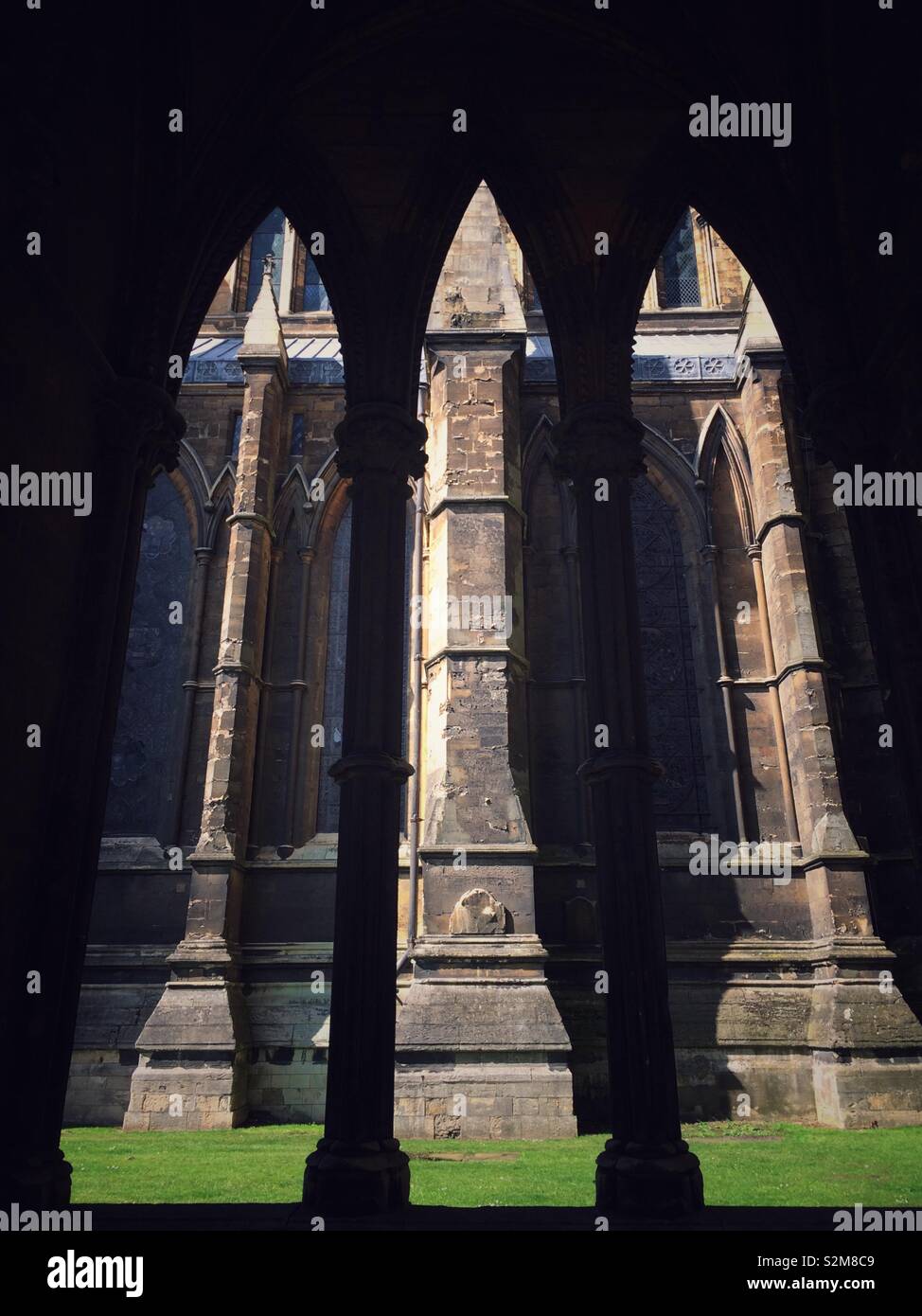 Ely Cathedral view through arches Stock Photo - Alamy