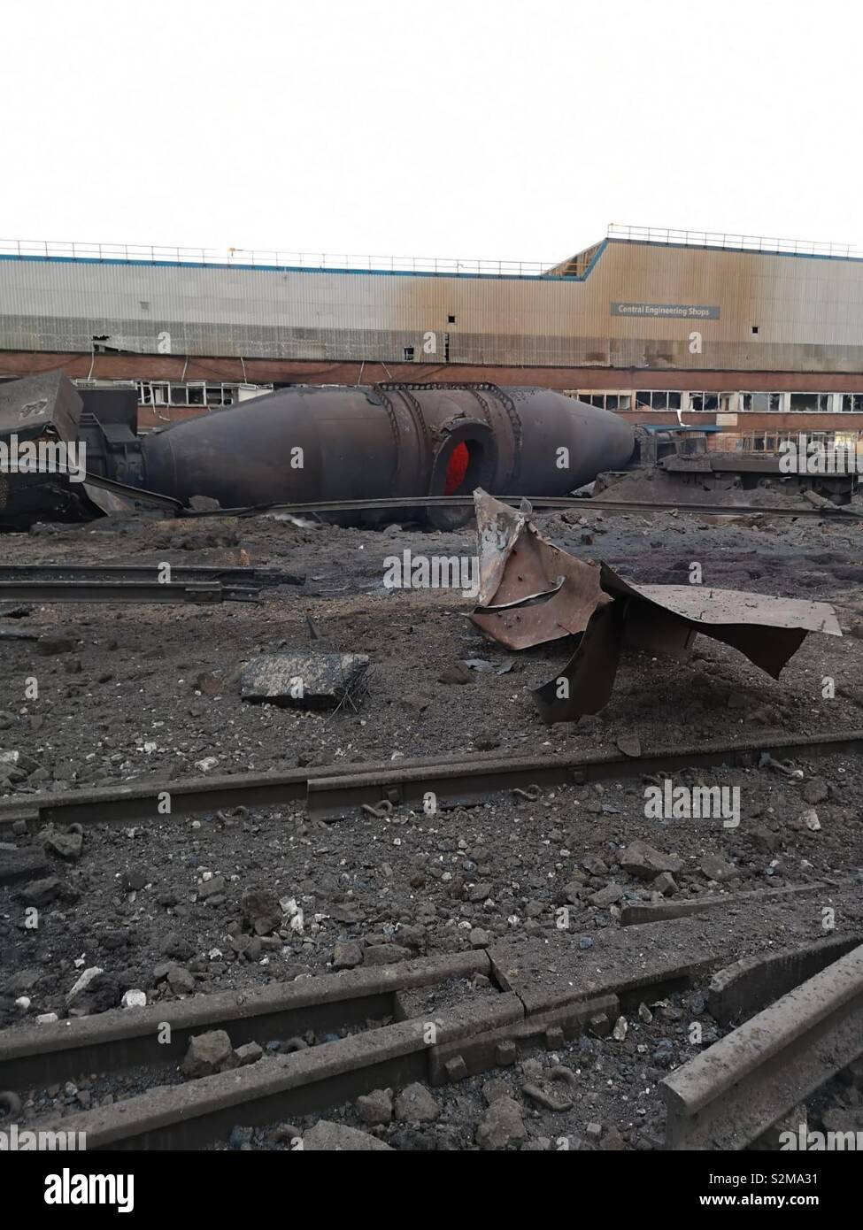 Aftermath of port talbot steel works, tata steel Stock Photo